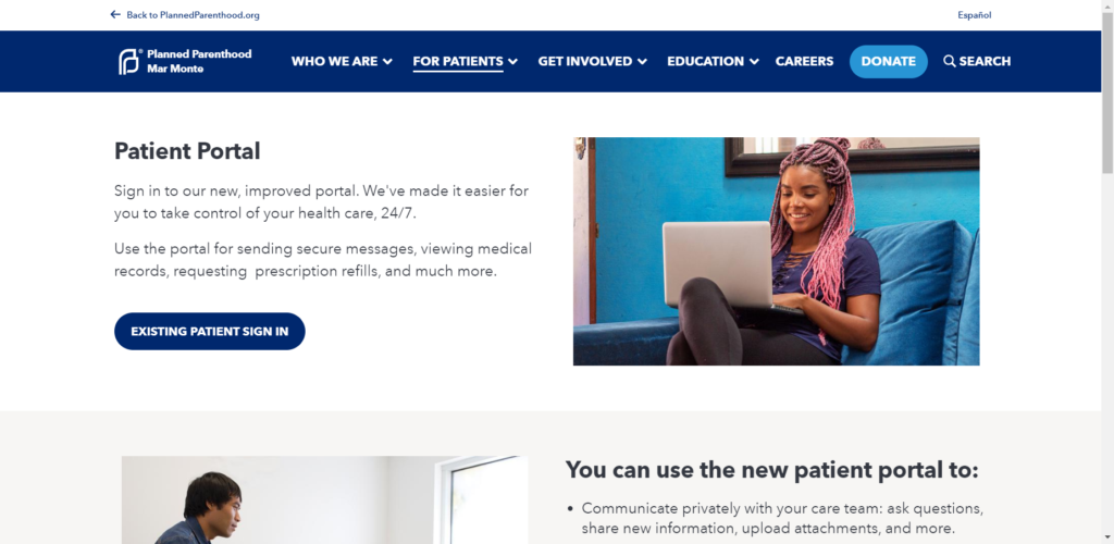Planned Parenthood Patient Portal